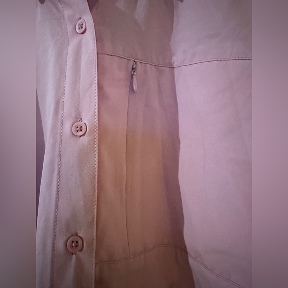 Silver Bait Pink XL Outdoor Utility Performance Light Pink Button Up Shirt - Picture 4 of 10